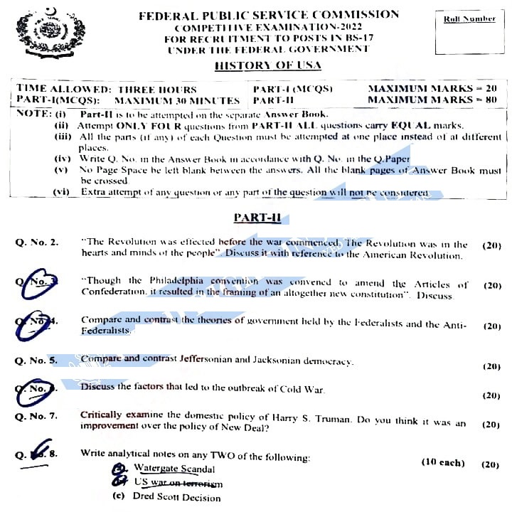 us history paper css 2021