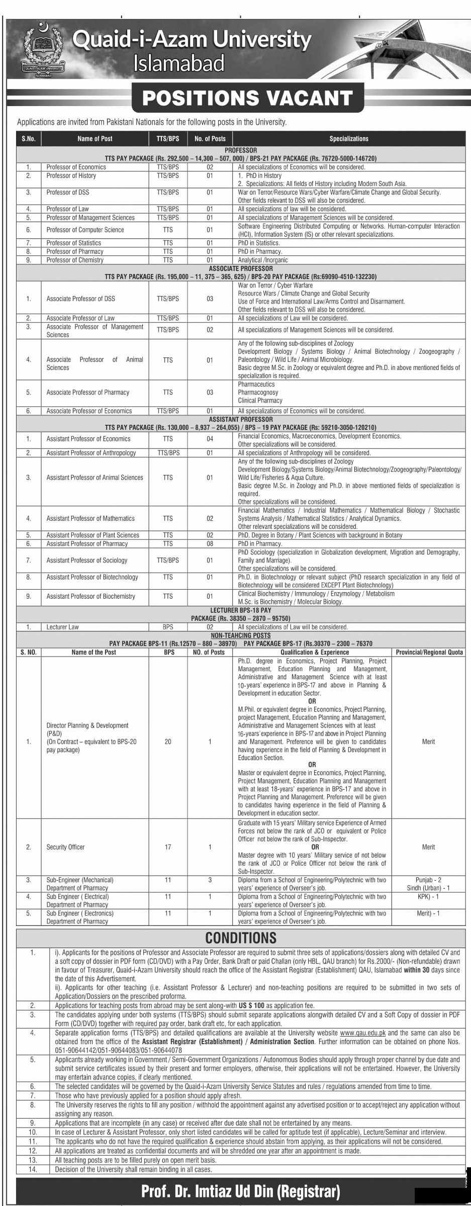 Quaid-E-Azam-university-islamabad-Jobs