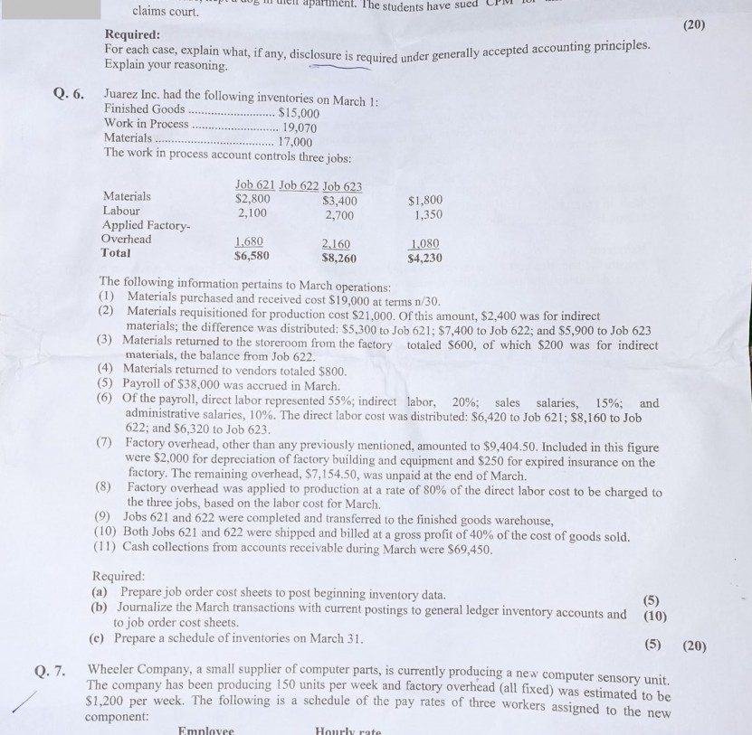 Accoutancy and Auditing Paper I CSS 2022