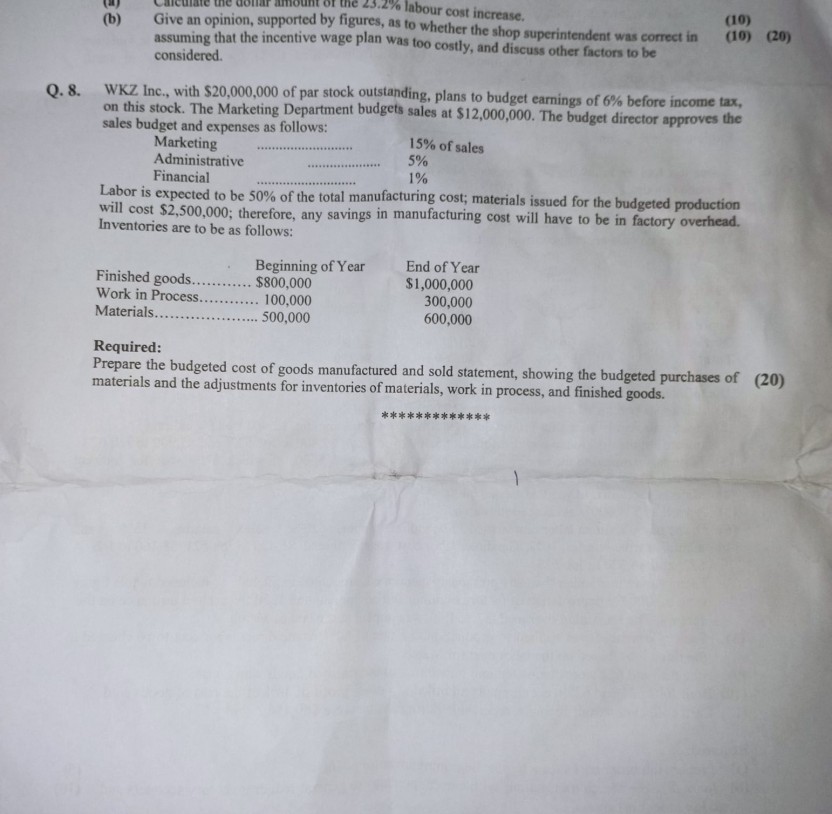 Accountancy and Auditing Paper II CSS 2022 Page 4