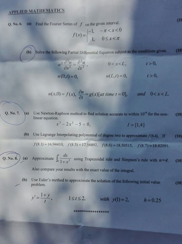 Applied Maths Paper CSS 2018 Page 2