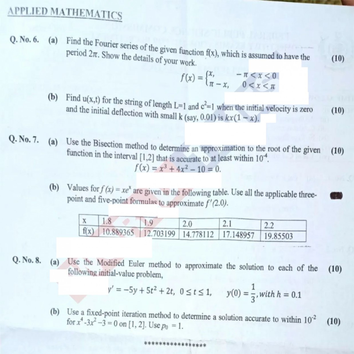 Applied Maths CSS 2022 Paper  