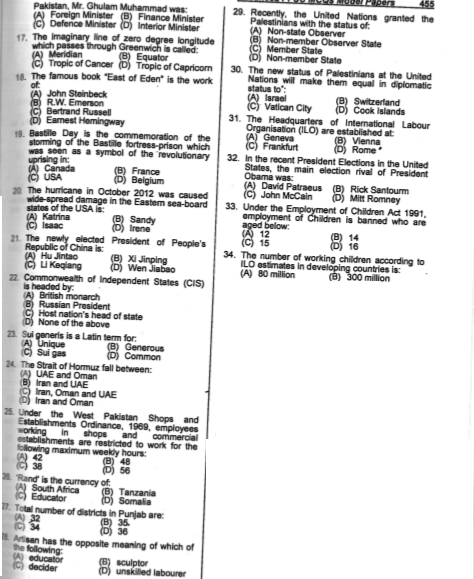 Assistant Director Local Government Past Paper page 2