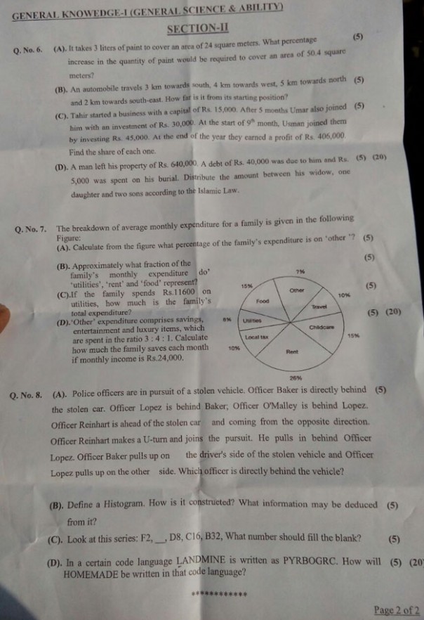 General Sceince and Abiiity Every Day Science Paper 1 page 2