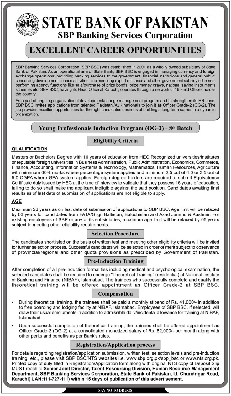 OG 2 YPIP Batch 8 SBP Jobs 2019