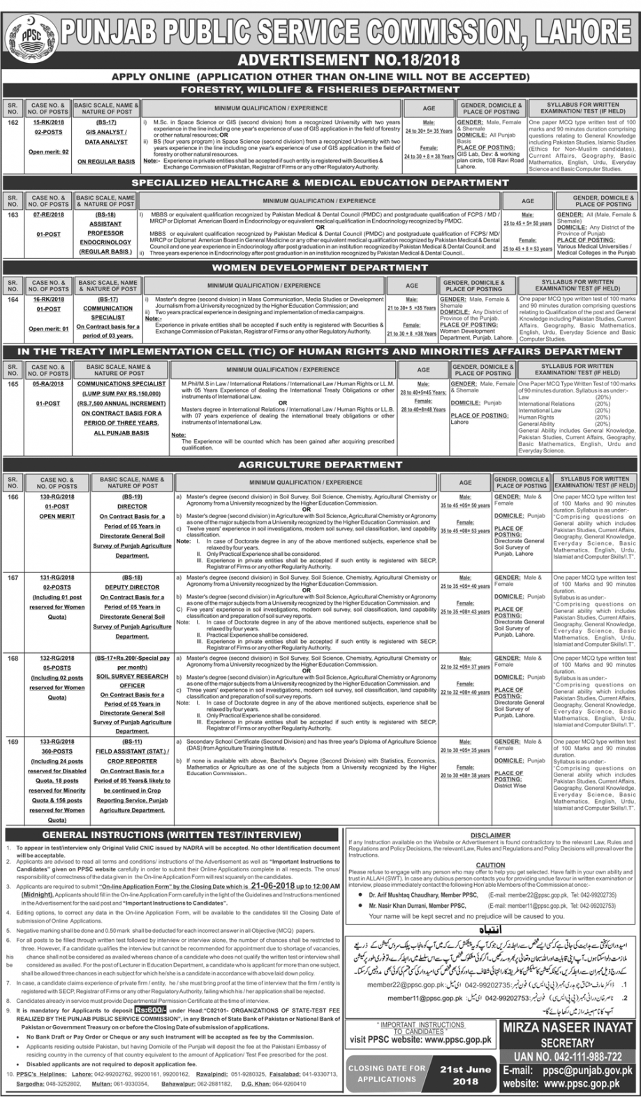 ppsc Advertisement No. 18 Field Assistant Jobs Apply Online