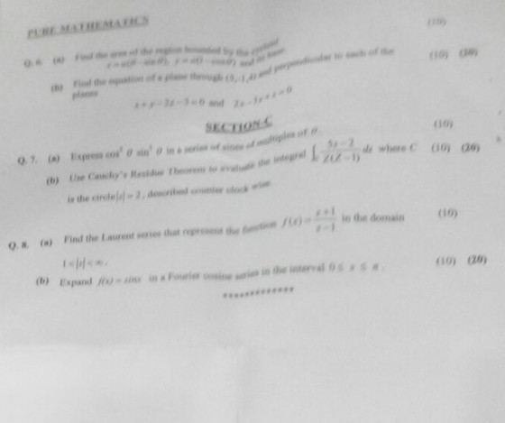 Pure maths CSS Paper 2018